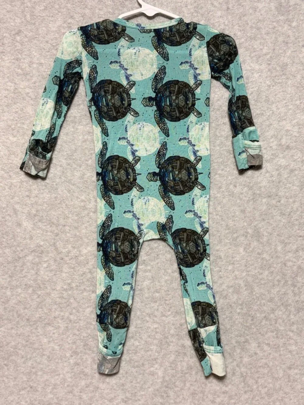 Dreamiere Infant Bamboo Pajamas 3-6M Turtley Awesome Convertible Footie
